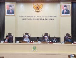Rapat Paripurna XLIX : DPRD Provinsi Sumsel Setujui Raperda Jasa Konstruksi