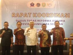 Wakil Gubernur Buka Rapat Koordinasi Gugus Tugas Reforma Agraria Provinsi Sumatera Selatan