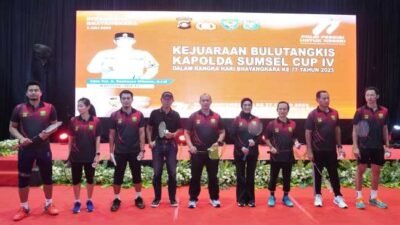 Ketua DPRD Sumsel Hadiri Kejuaraan Bulutangkis Kapolda Sumsel Cup IV 2023