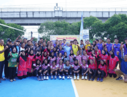 Antusias Saksikan Liga Voli U-23, RA Anita Noeringhati Berikan Motivasi kepada para Atlet