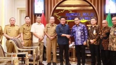 Gubernur Menerima Audiensi Kepala Perwakilan Bank Indonesia Provinsi Sumsel yang Baru