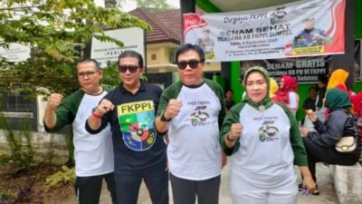 Rayakan HUT ke-45, PD VI FKPPI Lakukan Senam Sehat Bersama Masyarakat Palembang