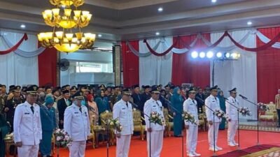 Lantik 7 Pj Bupati dan Walikota, Herman Deru Minta Lanjutkan Pembangunan di Daerah