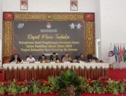 KPU OKU Selatan Gelar Rapat Pleno Terbuka Rekapitulasi Hasil Suara Pemilu Serentak Tahun 2024