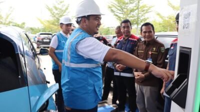 Jelang Arus Mudik, GM PLN UID S2JB Tinjau Langsung Kesiapan Posko Pengisian Daya Mobil Listrik