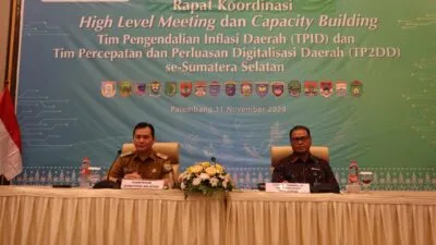High Level Meeting TPID dan TP2DD Sumatera Selatan Dorong Upaya Pengendalian Inflasi dan Elektronifikasi Ekonomi