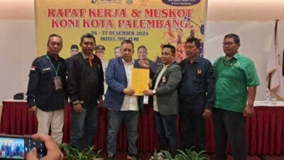 Anton Nurdin Kembali Nahkodai KONI Kota Palembang