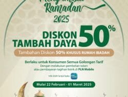 Promo Ramadan, Diskon Tambah Daya 50% + 50%, Begini Penjelasannya!