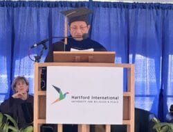 Menag Nasaruddin Umar Terima Gelar Doctor of Divinity dari Hartford International University