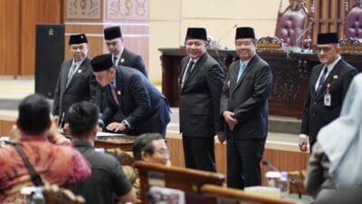 Rapat Paripurna XIII, DPRD dan Pemprov Sumsel Tandatangani Nota Kesepakatan Rancangan Awal RPJMD 2025-2029