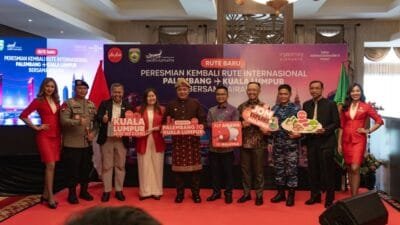 AirAsia Kembali Membuka Rute Kualalumpur Palembang Direct Setiap Hari