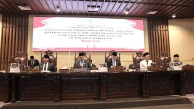 Rapat Paripurna XV (15) : DPRD Sumsel Mendengarkan Penjelasan Gubernur Tentang Raperda Pertanggungjawaban Pelaksanaan APBD TA 2024