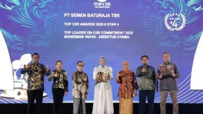Semen Baturaja Kembali Borong 2 Penghargaan dalam Ajang TOP CSR Awards 2025