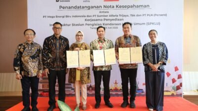 Kolaborasi PLN, MEBI, dan Alfamart, Kembangkan Infrastruktur SPKLU di Lokasi Strategis Seluruh Indonesia