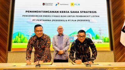 Diinisiasi Danantara, PLN – Pertamina Teken Kerja Sama Pengembangan Energi Panas Bumi Nasional