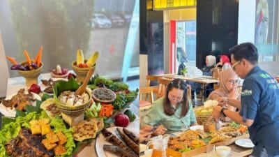 Nikmati Sambal Seruit Sambil Liat Atraksi Ngulek Sambal Seruit di THE 1O1 Palembang Rajawali