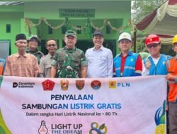 PLN ULP Muara Enim Sukses Dukung TMMD Kodim 0404, Wujudkan Terangnya Harapan di Desa