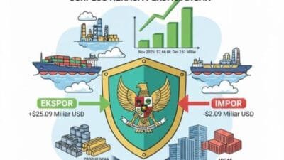 Neraca Dagang RI Cetak Hat-trick Surplus: Ekspor Nonmigas Jadi Motor Utama