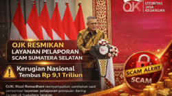 Rizal Ramadhani : OJK Resmikan Layanan Pelaporan Scam Sumatera Selatan, Kerugian Nasional Tembus Rp 9,1 Triliun