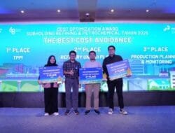 Kilang Pertamina Plaju Bukukan Efisiensi USD 6,72 Juta Sepanjang 2025, Raih Dua Penghargaan Cost Optimization Award
