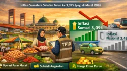 Ramadan–Idulfitri 1447 H: Inflasi Sumatera Selatan Terkendali di Level 3,09%