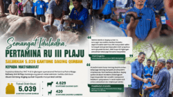 Iduladha 1447 H, Pertamina RU III Plaju Bagikan 5.039 Kantong Daging Qurban untuk Warga