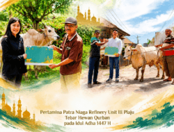 Bukan Sekadar Berbagi, Kilang Plaju Tebar Kebersamaan dan Kepedulian kepada Masyarakat Melalui Penyaluran Hewan Qurban