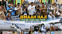 443 Jemaah Haji Kloter 1 Asal OKU Timur Tiba di Tanah Air, Tangis Haru Pecah di Debarkasi Palembang