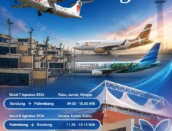 Wings Air Buka Rute Langsung Bandung–Palembang Mulai 7 Agustus 2026, Perkuat Konektivitas Sumsel