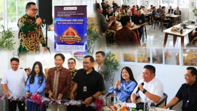 Program 100.000 Sultan Muda Kian Nyata, OJK dan Pemprov Sumsel Resmikan Outlet UMKM