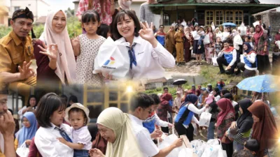 Dukung Tumbuh Kembang Anak Desa Sungai Rebo, Kilang Plaju Kembali Salurkan Paket PMT Untuk Anak-Anak di Posyandu Asparagus