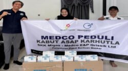 SKK Migas dan Medco E&P Distribusikan Ribuan Kotak Masker ke Wilayah Terdampak Karhutla di Muba